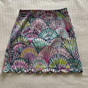 Lilly Pulitzer Multicolor Shell-Print Stretch Mini Skirt